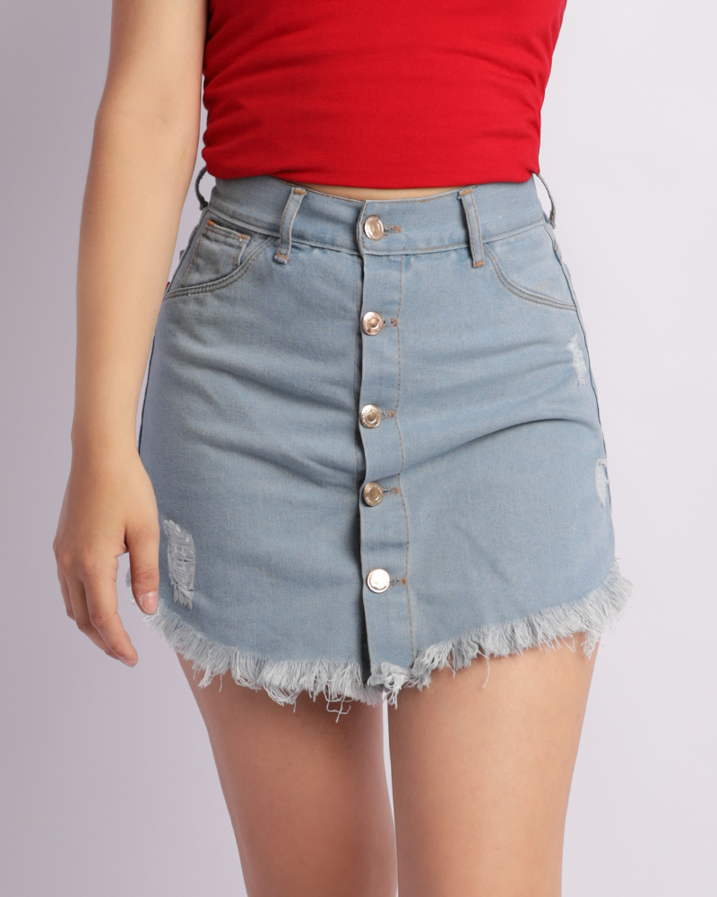 Short pollera jeans BOXB461