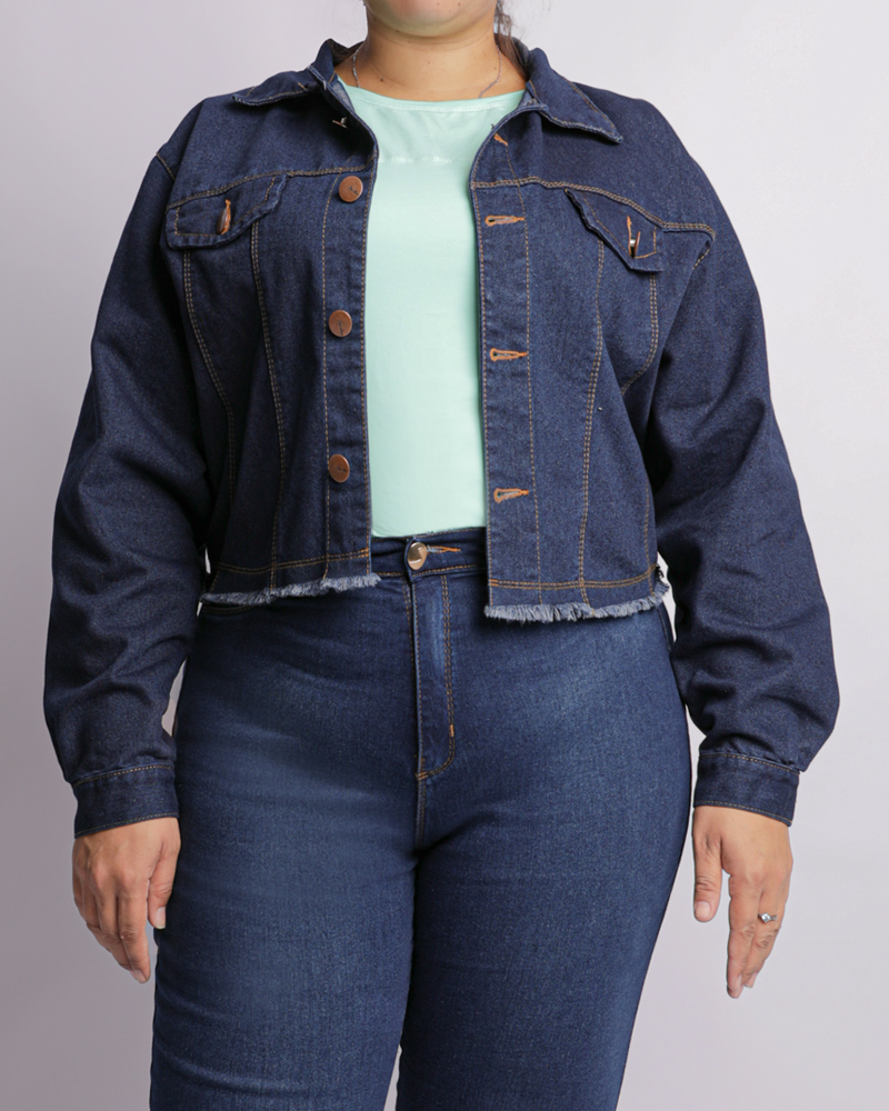 Campera jeans plus E168