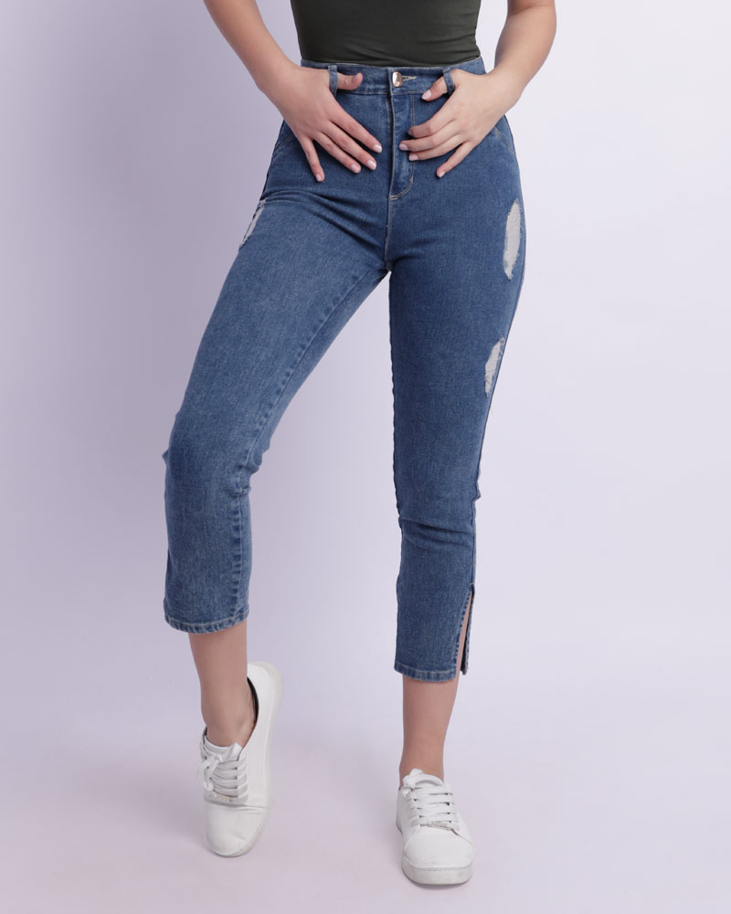 Skinny tobillero con rotura A93
